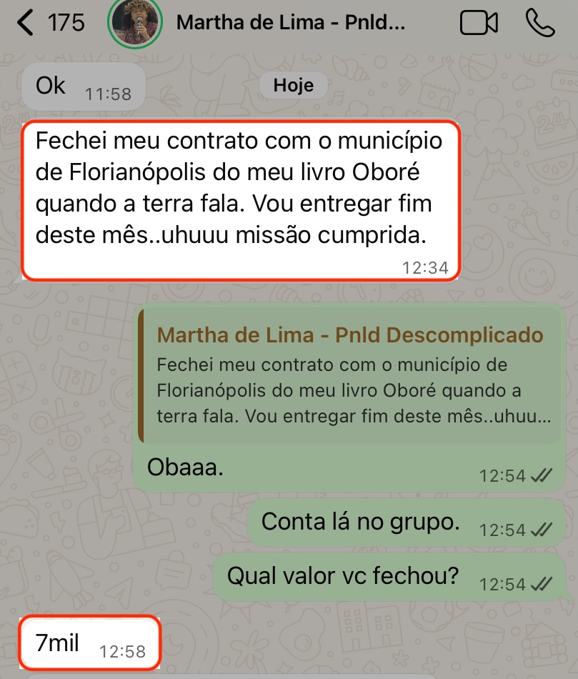 Resultado de aluna